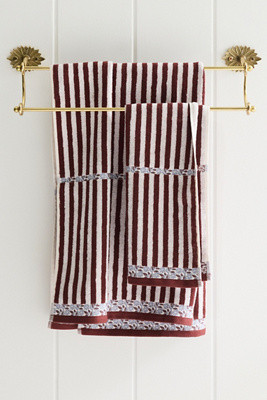 Evita Cotton Striped Woven Towel Collection | Anthropologie (US)