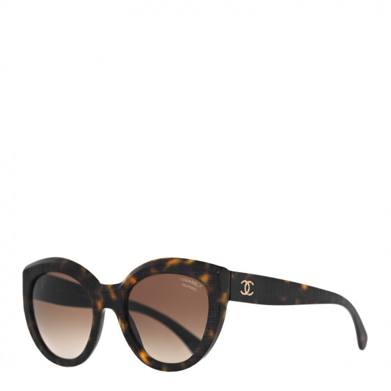 CHANEL Butterfly Signature Polarized Sunglasses 5331 Dark Tortoise | FASHIONPHILE (US)