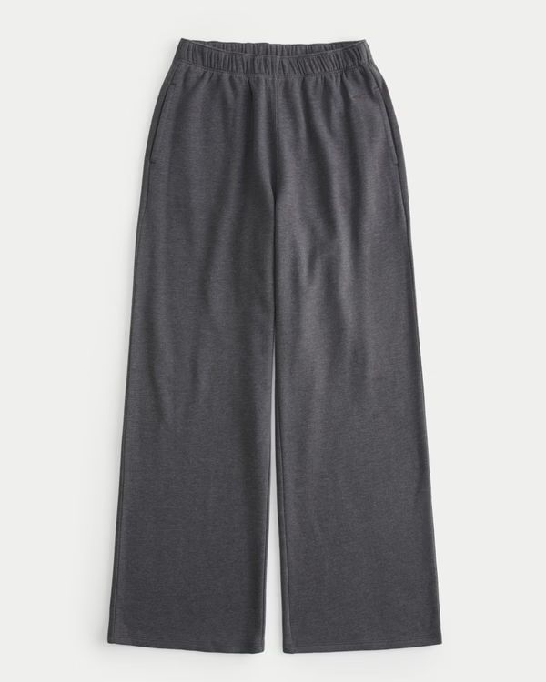 Hollister Feel Good Fleece Wide-Leg Pants | Hollister (US)