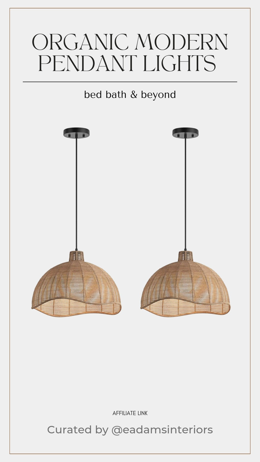 The pendant lights of my dreams! Organic, modern, woven, natural fibers, perfect to give that kitchen the pop of color it needs. Neutral and versatile making it easy to incorporate into any style.

#LTKHome