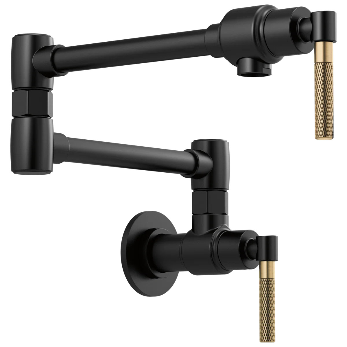 Litze® Wall Mount Pot Filler with Knurled Handle | Perigold