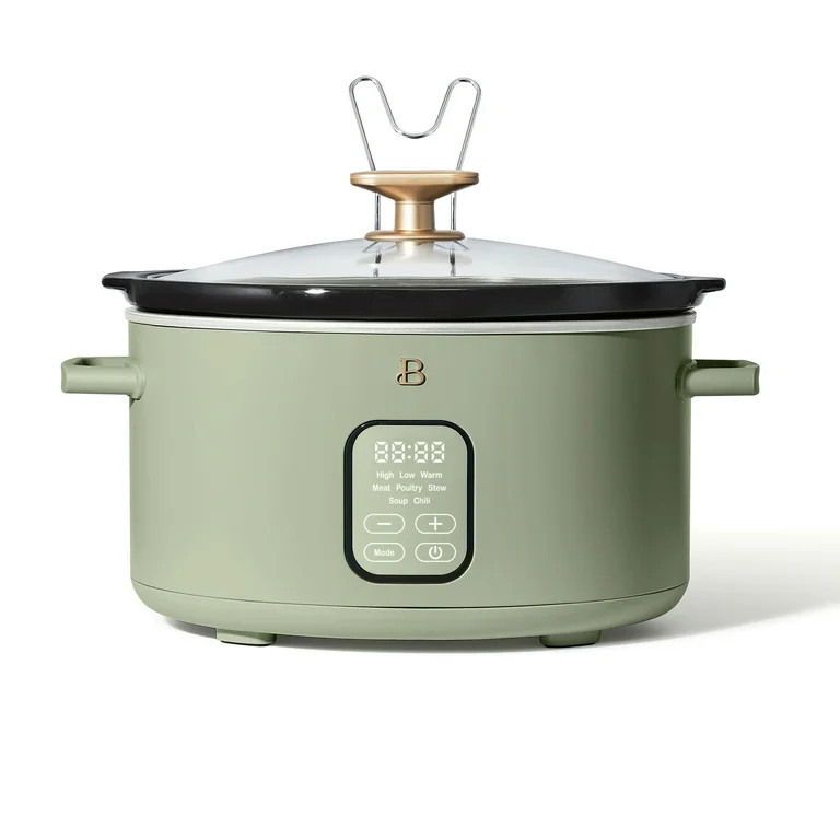 Beautiful 6 Qt Programmable Slow Cooker, Sage Green by Drew Barrymore | Walmart (US)