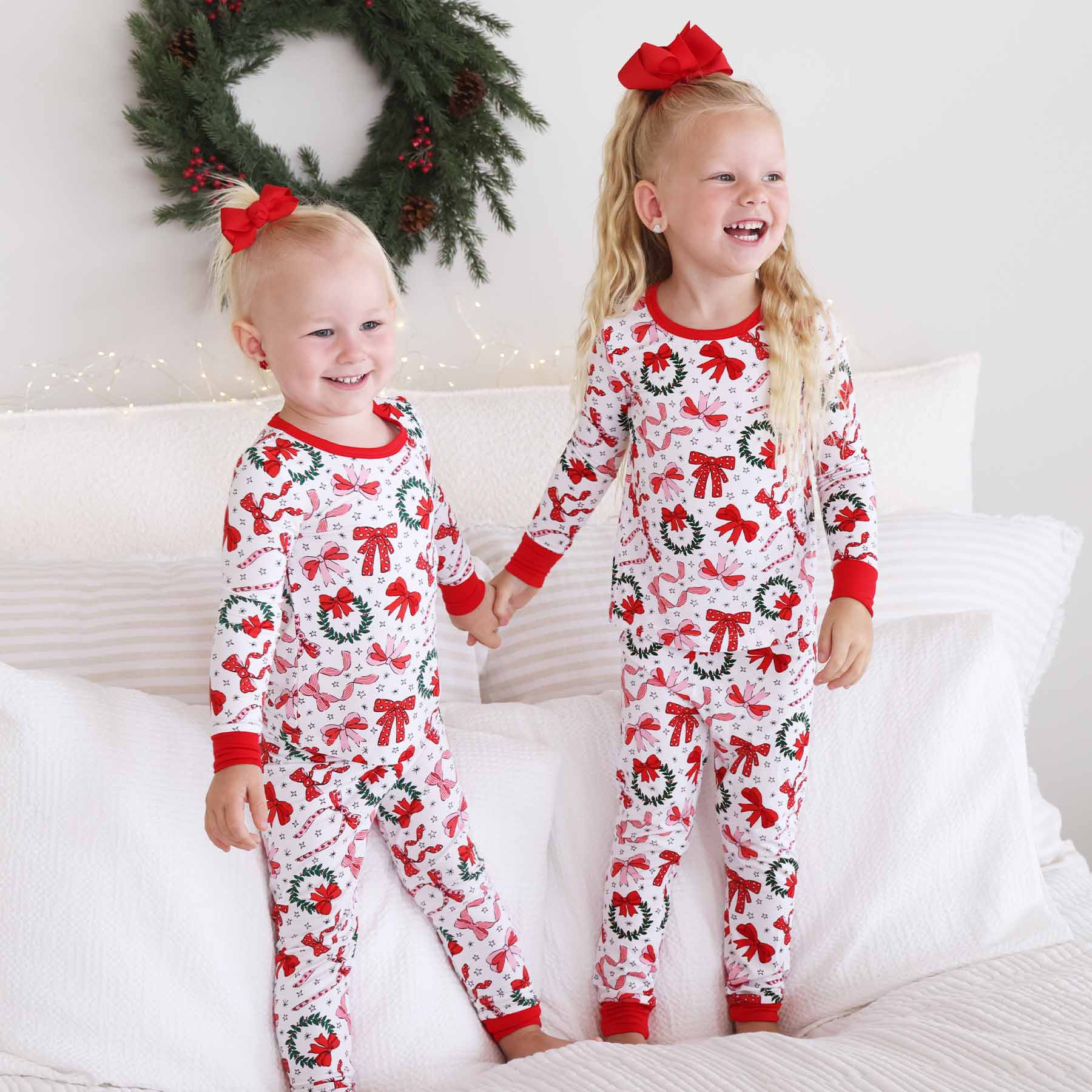 Wrapped In A Bow Two Piece Pajama Set | Caden Lane