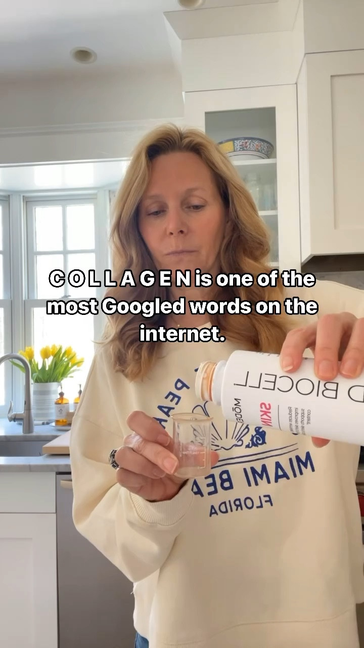 Collagen (protein found in our bodies) has been hailed as the magic solution for EVERYTHING - it’s a massive part of our skin/hair/nails/bones/joints. 🙆‍♀️

Collagen production slows down with age & you may already notice some of the signs...wrinkles, joint pain, brittle nails, just to name a few. 🙅🏻‍♀️ Probably the reason for it being Googled so many times.
Time to supplement! But word of caution...do your research and don’t just grab the cheapest collagen supplement out there (definitely a waste of money AND time).
I won’t skip a day of my liquid collagen - interested in how it could help you?
Comment “YES” for tips and discounts 💛

#skingoals #skincaretips #hairgoals #haircare #youthfulglow #proagingmovement #beautytips