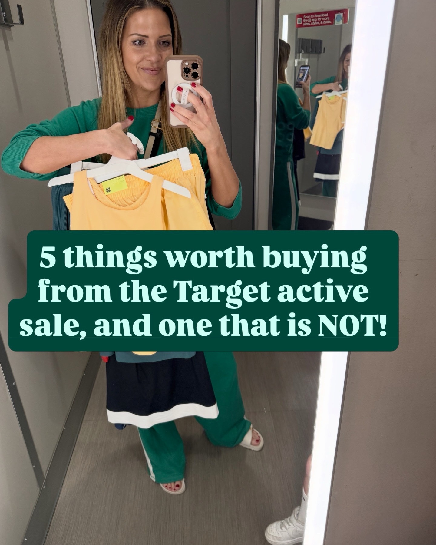 Target’s 30% off women’s activewear sale only happens a few times a year…so you better believe we ran to the racks. 🏃‍♀️

We rounded up 5 looks that are 100% worth adding to cart (hello cute spring workouts + everyday mom life fits) and one item we’d skip😬.

If you’ve been eyeing new leggings, lightweight layers, or spring workout sets, now’s the time to grab them—because Target activewear rarely goes on sale like this.

Sale runs through Saturday, so grab what you like before sizes disappear.

#LTKActive #LTKSaleAlert #LTKmomlife