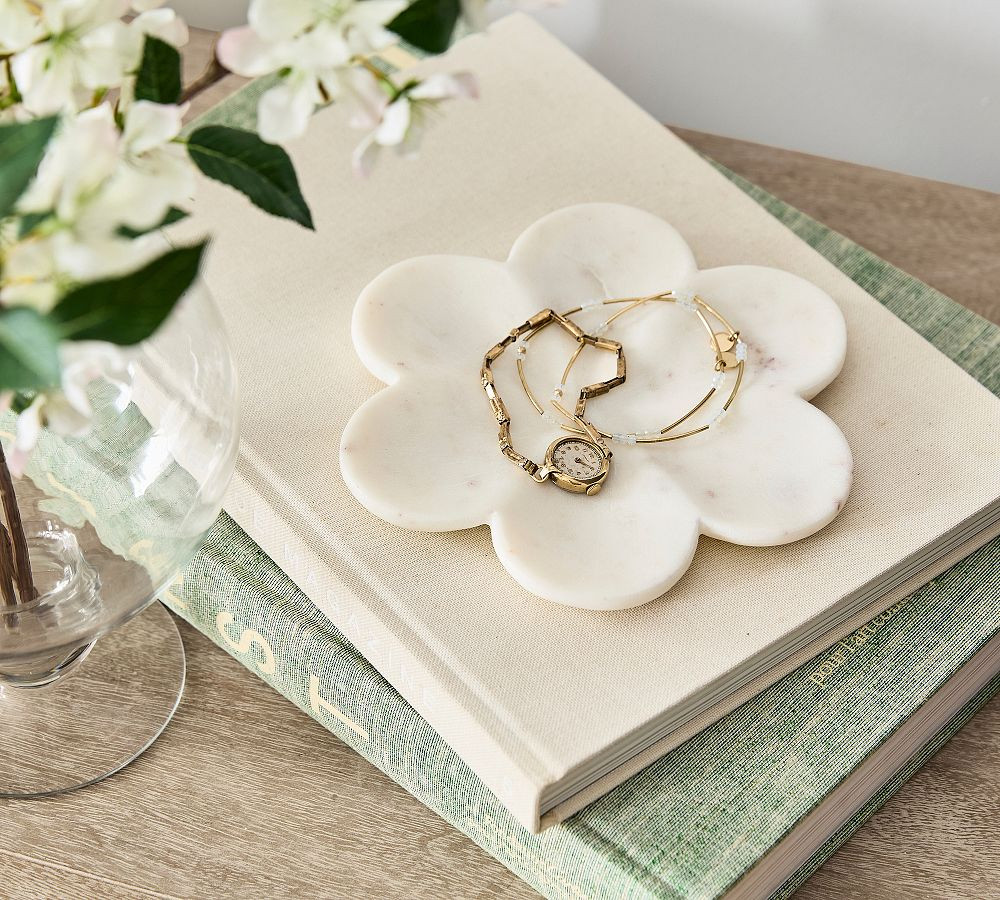 Marble Flower Tray | Pottery Barn (US)