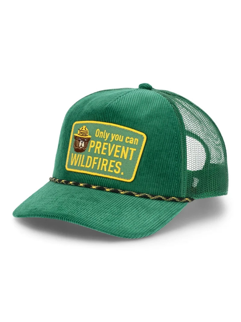 Smokey Bear Men's Snapback Sport Hat, Green | Walmart (US)