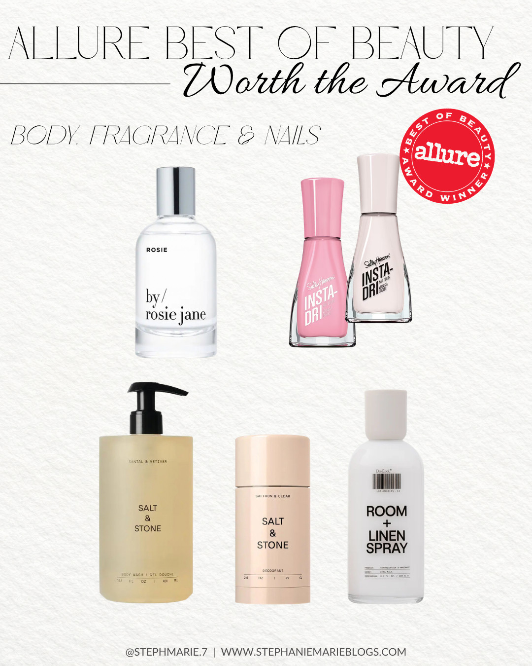 Allure Best of Beauty winners for body, fragrance, and nails! A mix of everyday essentials and little luxuries that stood out from the crowd and earned their award.  

 #LTKSeasonal #LTKOver40 #LTKBeauty