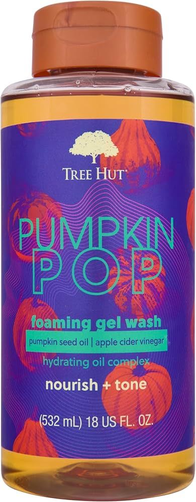 Tree Hut Pumpkin Pop Hydrating & Toning Foaming Gel Wash, 18 oz. | Amazon (US)