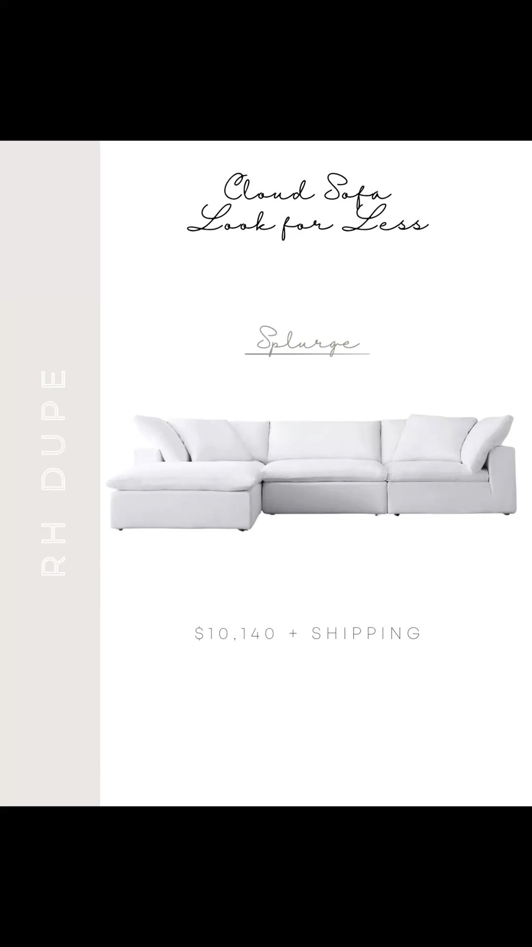 If you’ve had the RH Cloud sofa saved but can’t justify the $6,000+ price tag, these are the best look-for-less options I’ve found. Same sink-in, cozy, cloud-like feel, just way more budget friendly 🤍 Linking my favorites here so you can easily compare.

#LTKHome #LTKSaleAlert