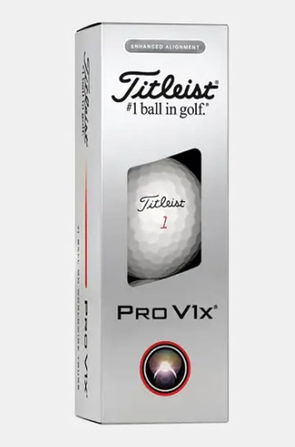 Titleist Pro V1x Golf Balls (White, 3pk, Enhanced Alignment) 1 Sleeve 2025 | Amazon (US)