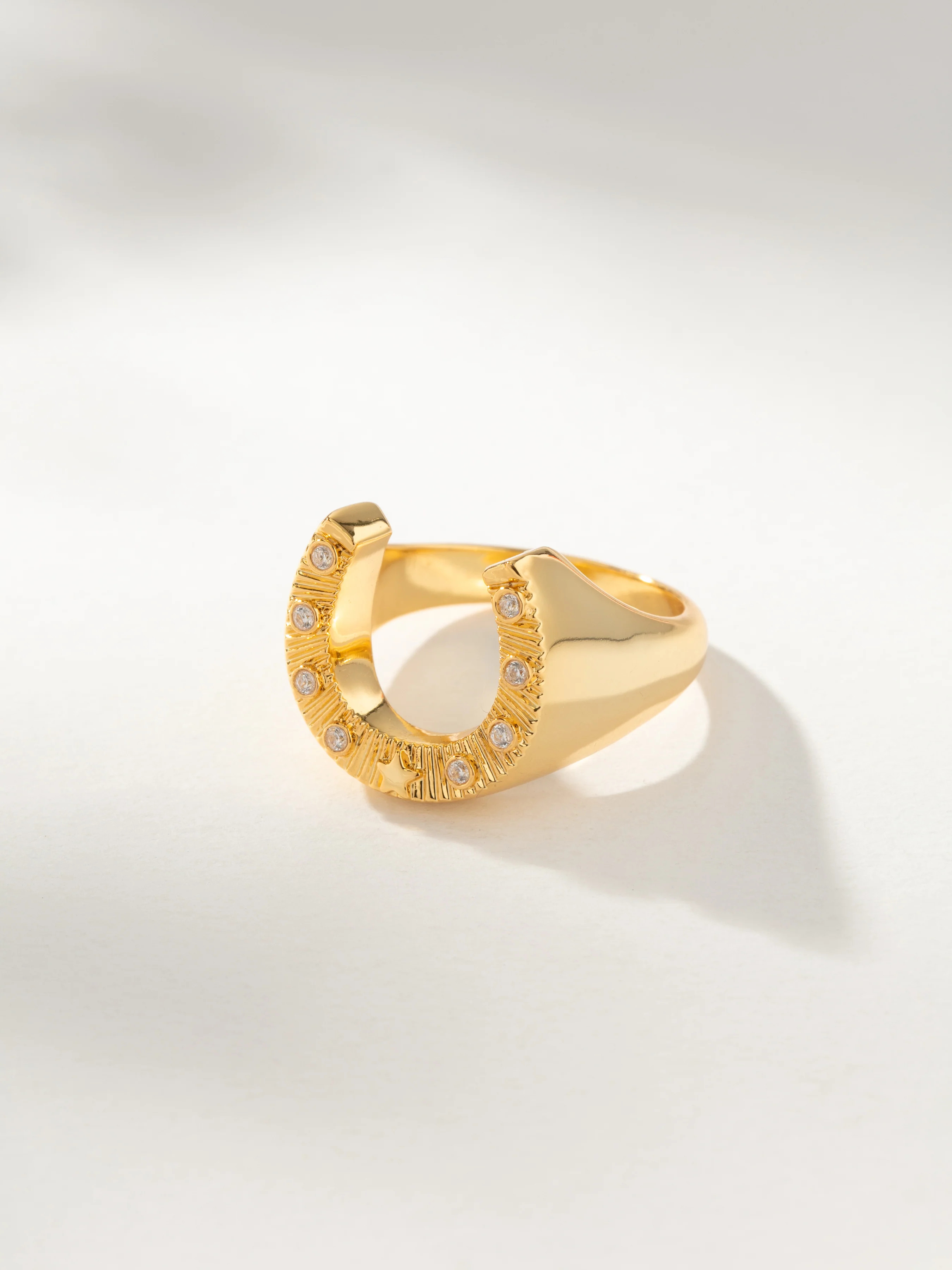 Lucky Horseshoe Ring in Gold | Gold Ring | Uncommon James | Uncommon James