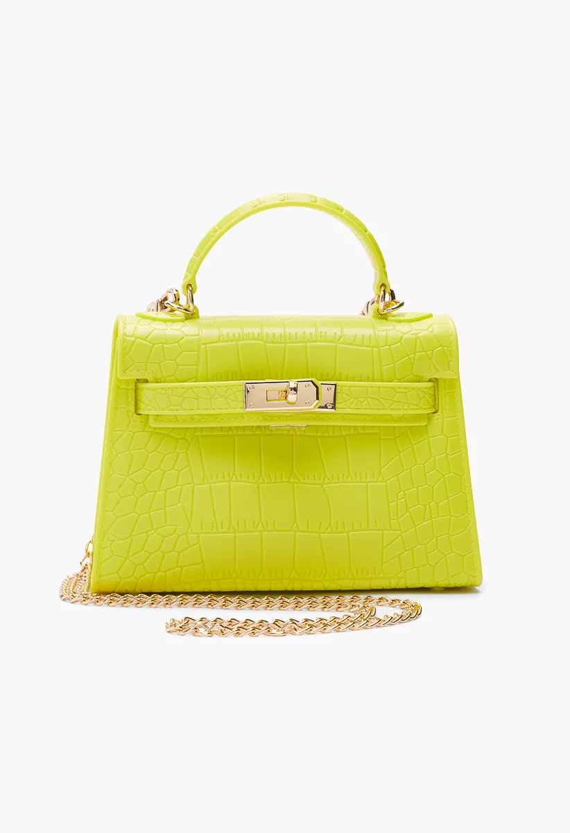 JW PEI Women's Abacus Mini Top Handle Bag - Acid Green: Handbags