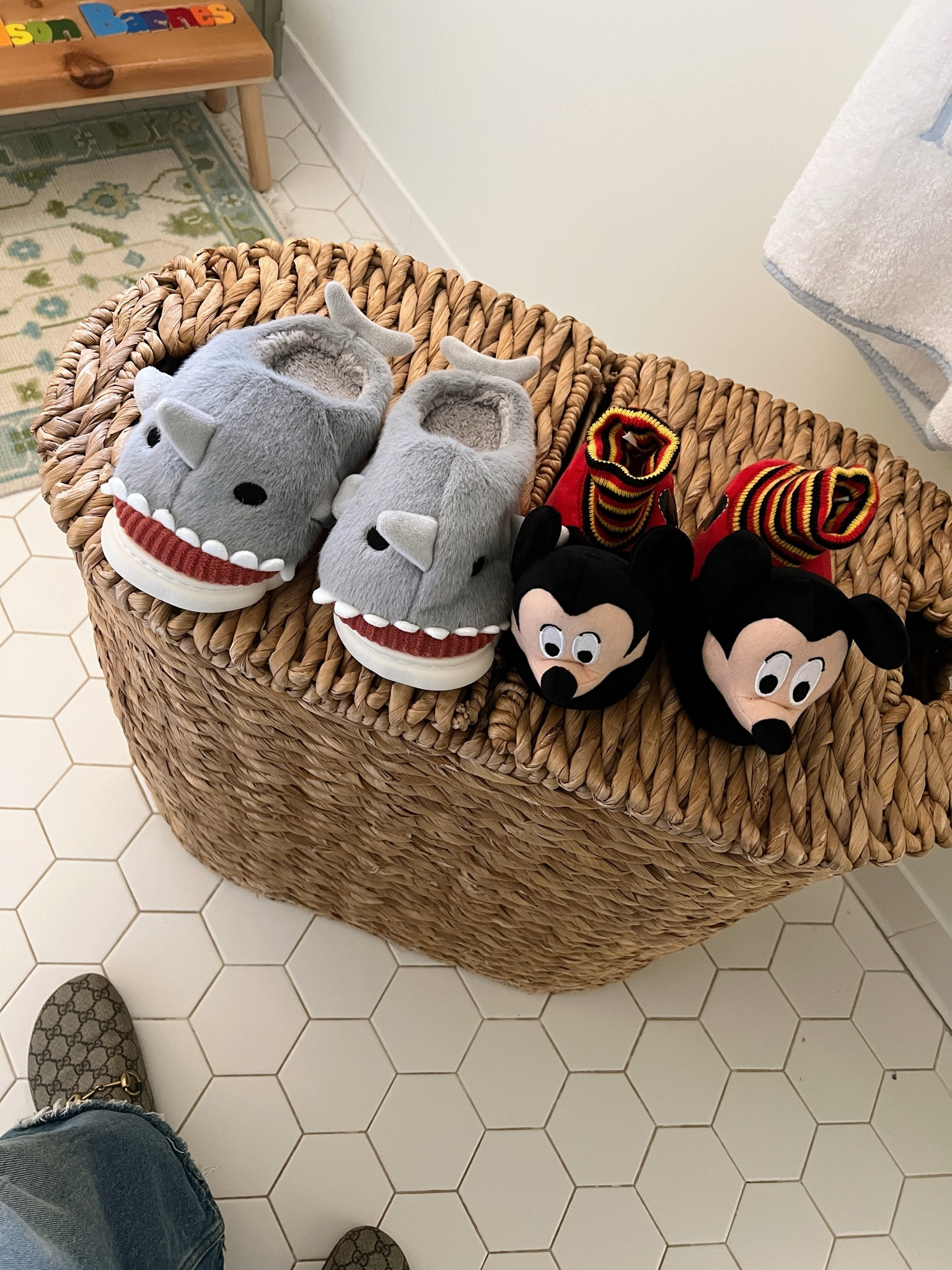 Surprised the bigs with new winter slippers and you would have thought this was a HUGE gift. They are obsessed!!

#LTKKids