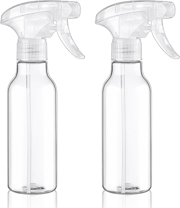 Plastic Spray Bottles 8.8oz/260ml 2 Pack Empty Clear Spray Bottle | Amazon (US)