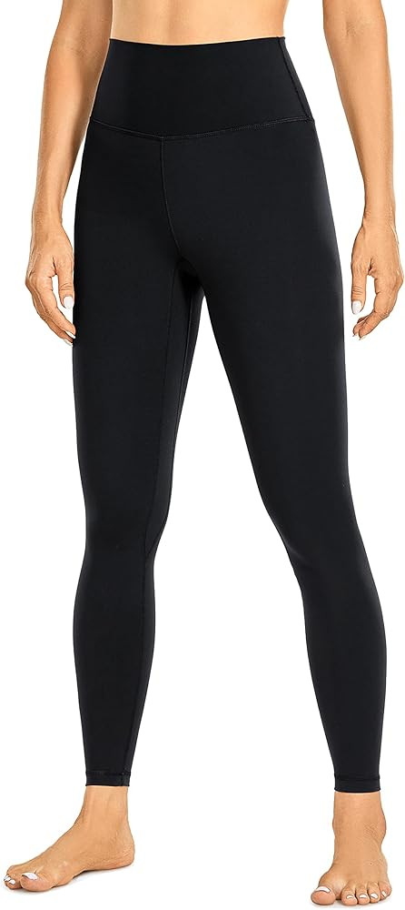 CRZ YOGA Womens Brushed Naked Feeling Workout Leggings 25" / 28"- High Waisted Gym Compression Tu... | Amazon (US)