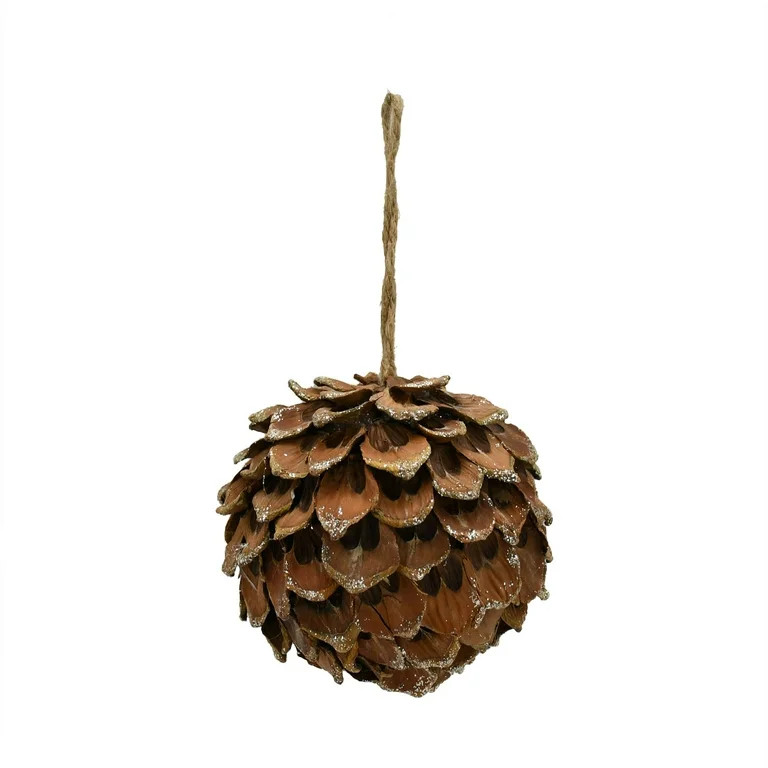 Brown Jumbo Pinecone Christmas Ornament, 4.7 in, by Holiday Time | Walmart (US)