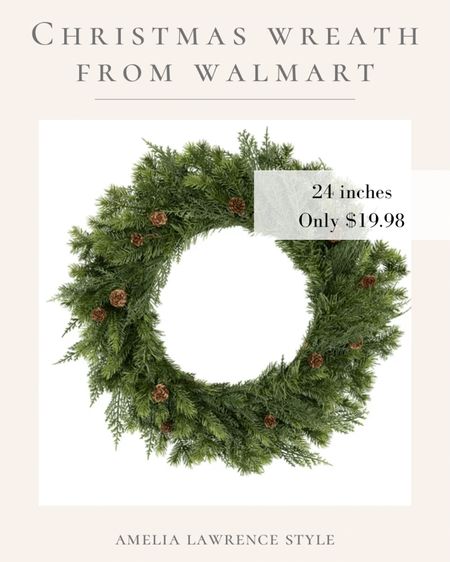 Great holiday Christmas wreath for under $20
Christmas decor, Walmart 

#LTKSeasonal #LTKfamily #LTKHoliday