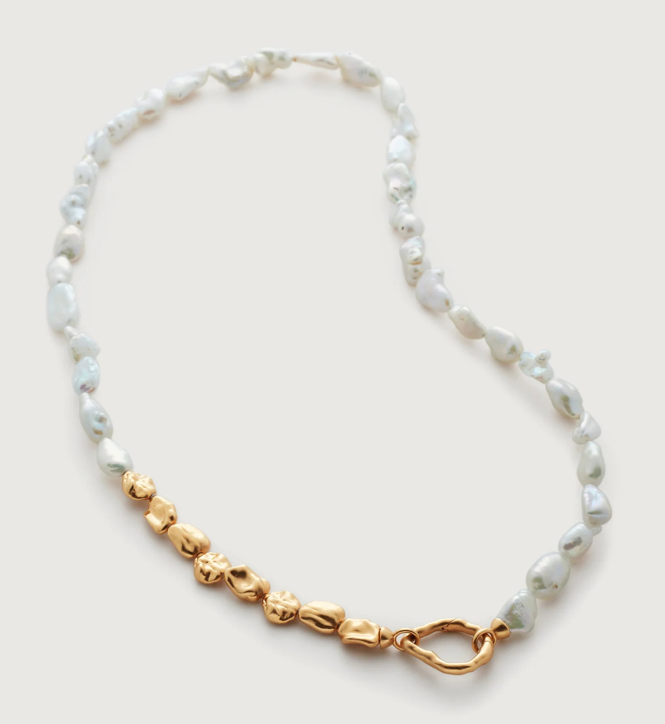 Keshi Pearl Necklace 46cm/18" | Monica Vinader (Global)