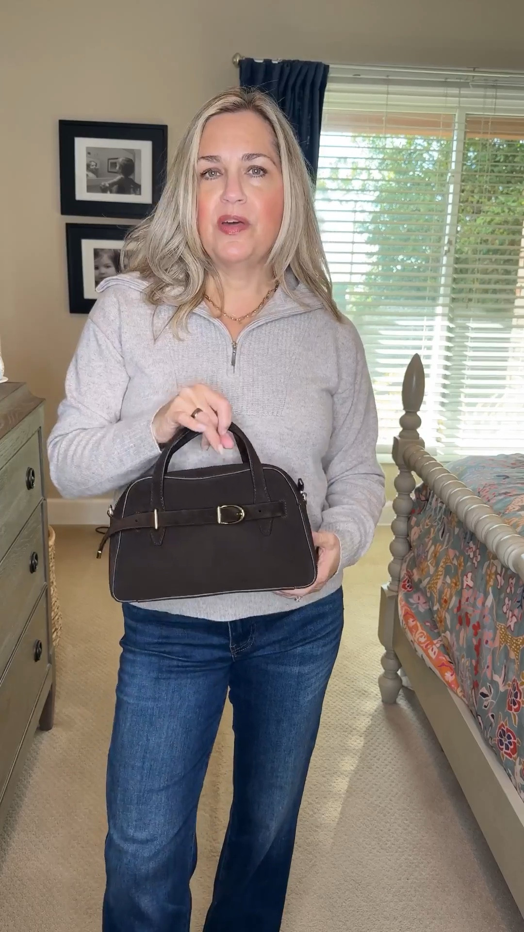 Here’s a great look for fall, including a beautiful cashmere sweater, fantastic jeans, and beautiful chocolate brown bag with matching boots  

#LTKShoeCrush #LTKOver40 #LTKItBag