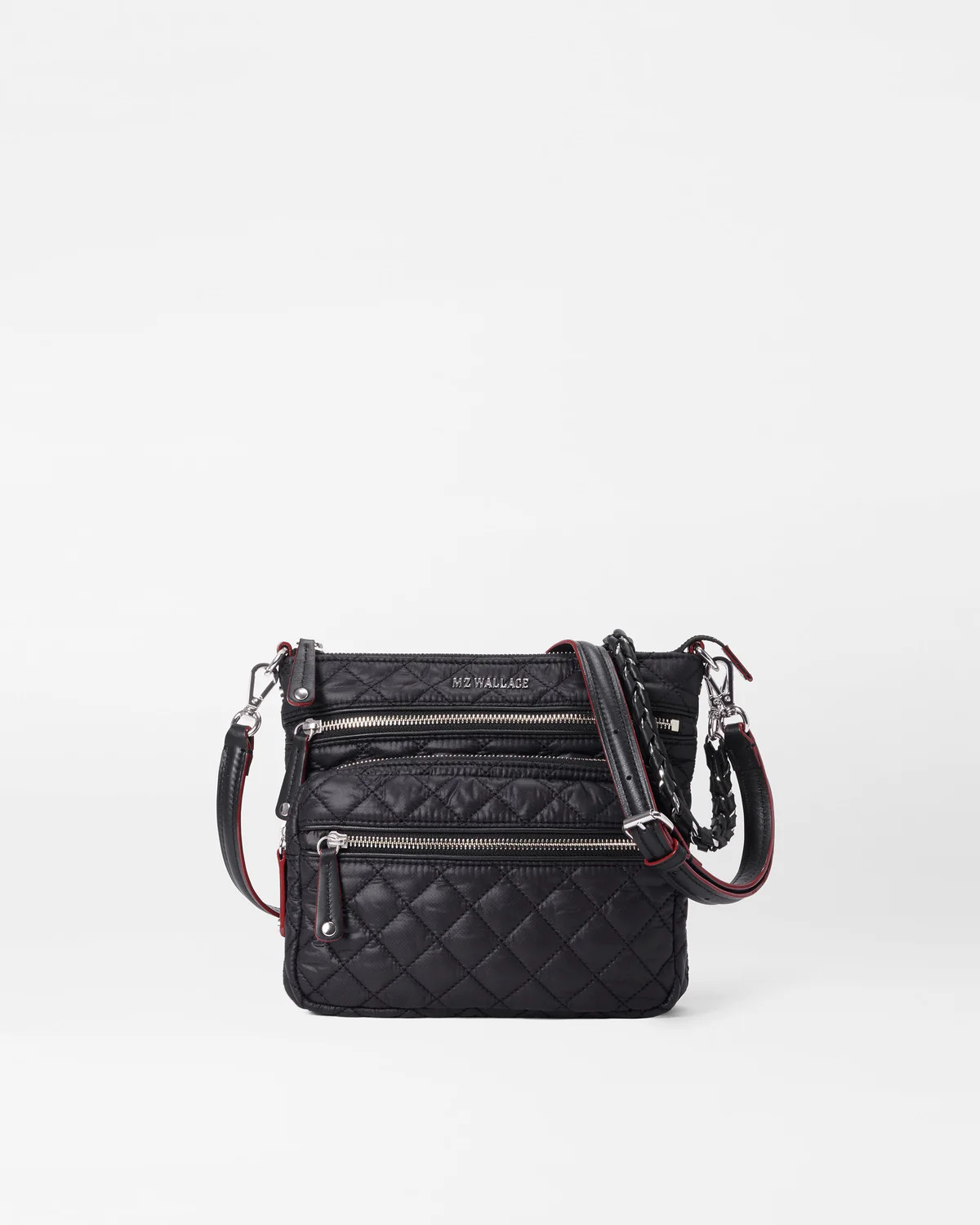 Downtown Crosby Nylon Crossbody Bag in Black | MZ Wallace | MZ Wallace