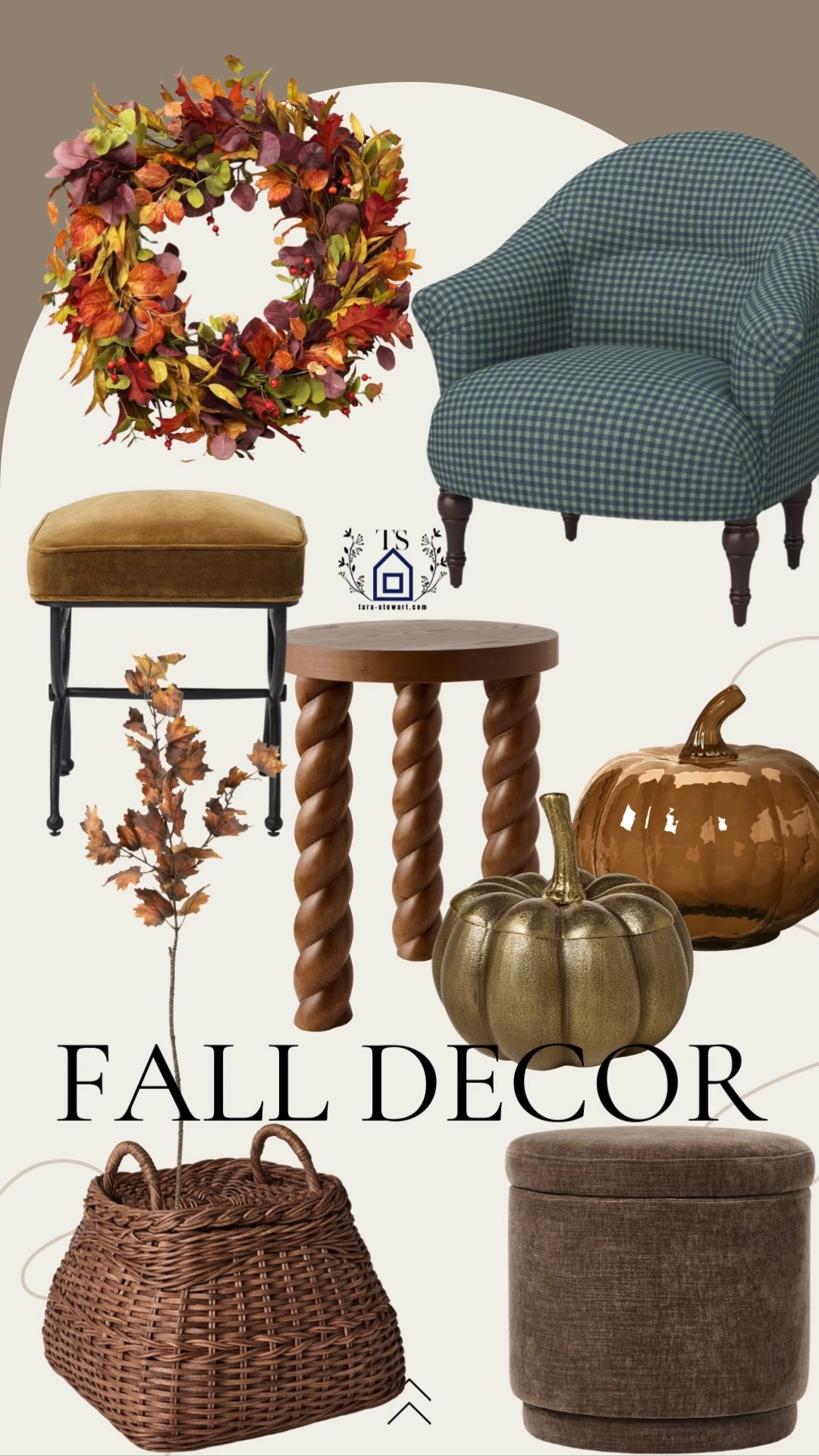 Some of my current fav Fall home decor. I always gravitate towards warm colors and neutrals. They are so inviting and make home feel cozy. This velvet stool is 🔥. This wreath and all of it’s color are so pretty. The twisted legs on these tables 🤤. so many great looks for Fall  

#LTKSaleAlert #LTKSeasonal #LTKHome