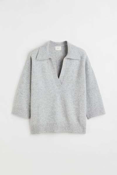 Fine-knit Collared Sweater | H&M (US + CA)