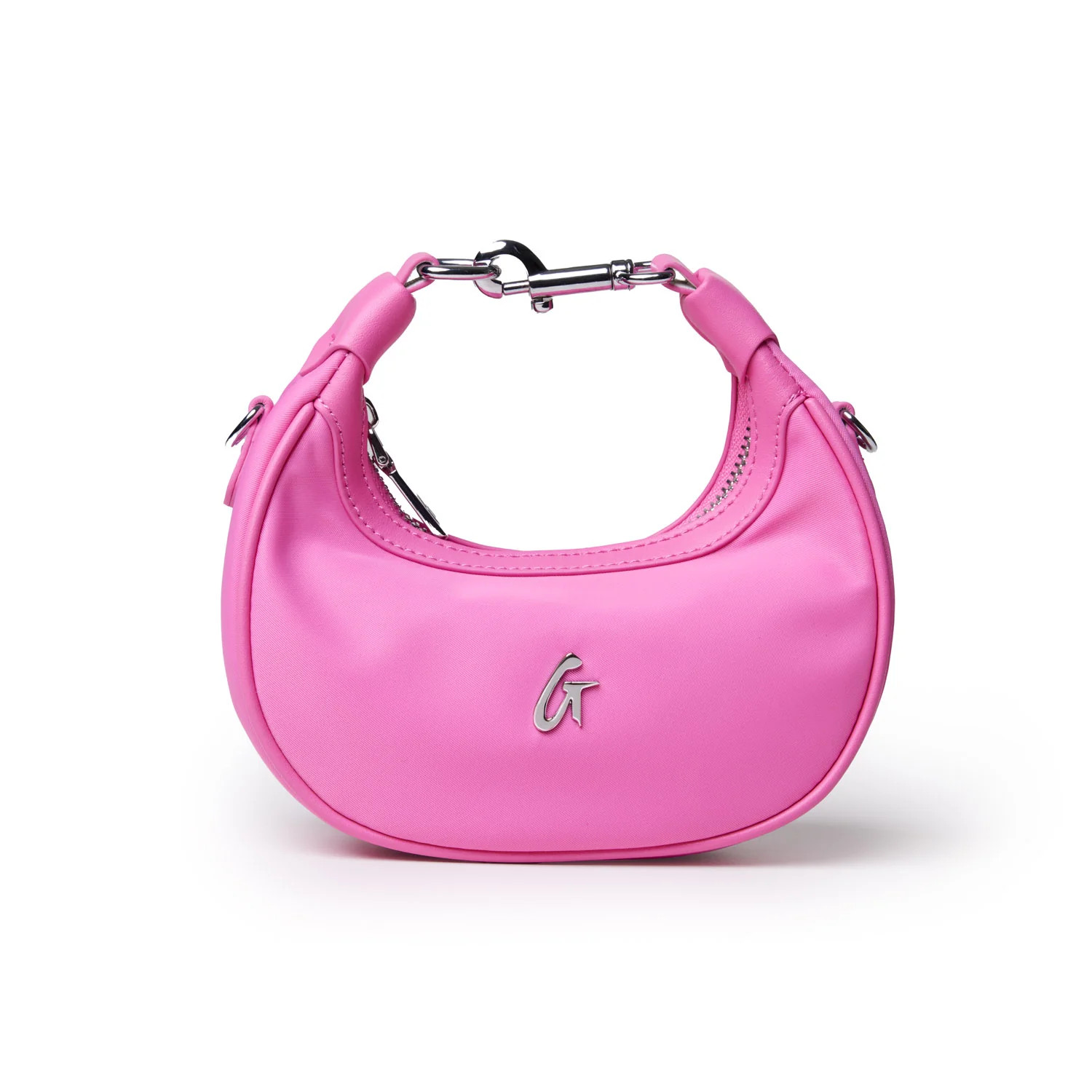 NANO NYLON HOBO BAG - HOT PINK | Glam-Aholic Lifestyle