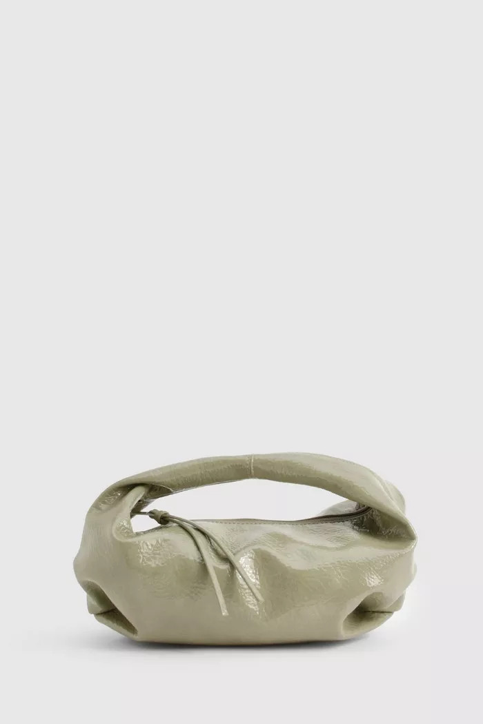 Textured Patent Slouchy Grab Bag | boohoo (US & Canada)