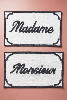 Monsieur & Madame Bath Mats, Set of 2 | Anthropologie (US)