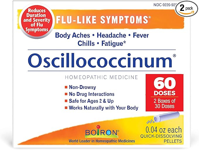 Boiron Oscillococcinum for Relief from Flu-Like Symptoms of Body Aches, Headache, Fever, Chills, ... | Amazon (US)