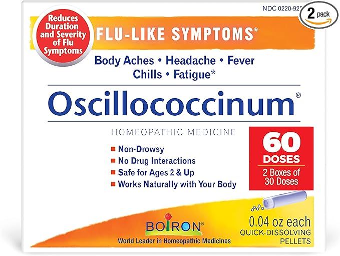 Boiron Oscillococcinum for Relief from Flu-Like Symptoms of Body Aches, Headache, Fever, Chills, ... | Amazon (US)