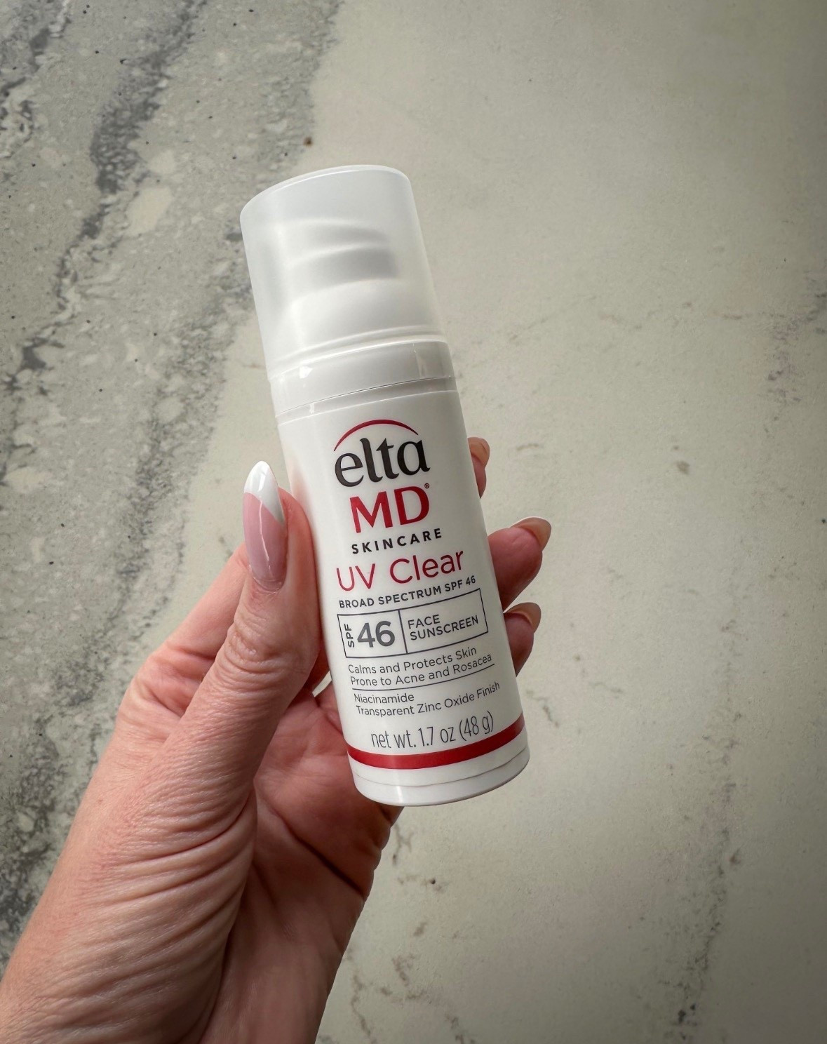 ☀️ EltaMD UV Clear SPF 46

The holy grail sunscreen. EltaMD UV Clear SPF 46 is oil-free, lightweight, and perfect for acne-prone or sensitive skin. It contains niacinamide to help calm redness and improve overall tone while protecting with broad-spectrum SPF 46.

It blends seamlessly, wears beautifully under makeup, and doesn’t leave a white cast. This is the sunscreen dermatologists constantly recommend — and for good reason.
