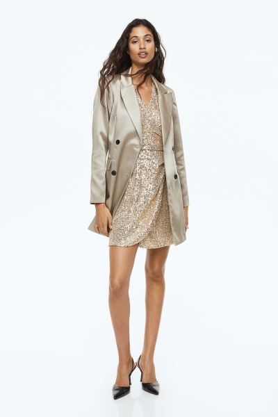 Sequined Wrap Dress | H&M (US + CA)