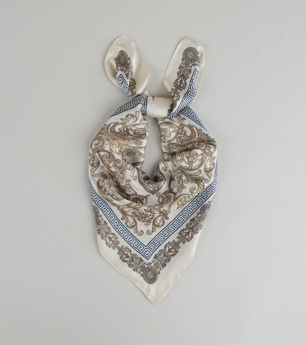 Soft Luxe Mosaic Satin Scarf | Windsor Stores