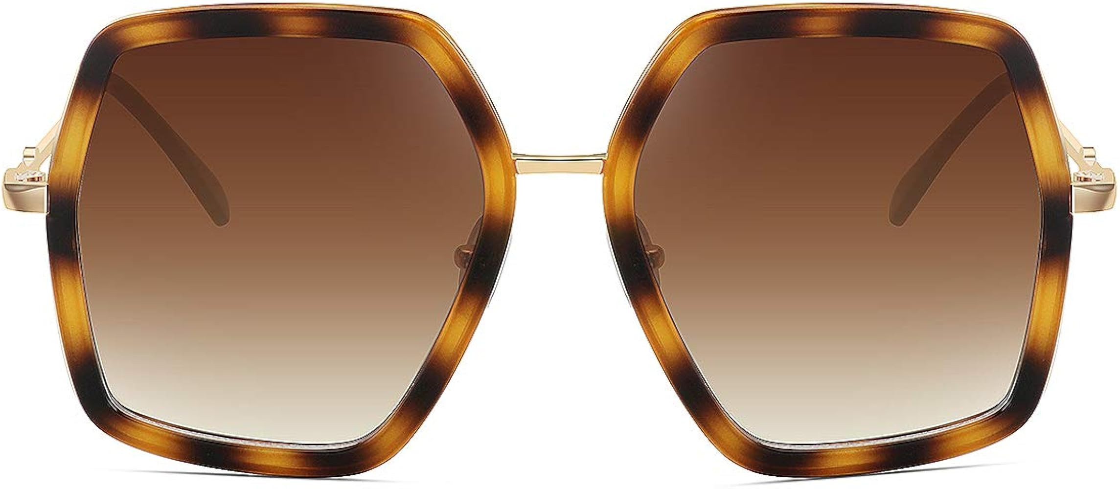 WOWSUN Oversized Big Fashion Sunglasses For Women Irregular Fashion Shades | Amazon (US)