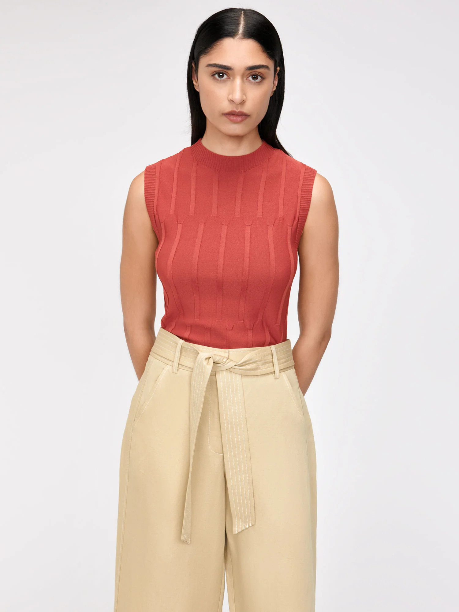 COLUMN RIB KNIT TANK | Veronika Maine