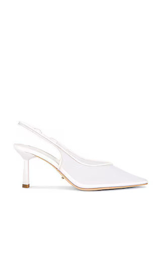 Breeze Slingback Pump in White Nylon | Revolve Clothing (Global)