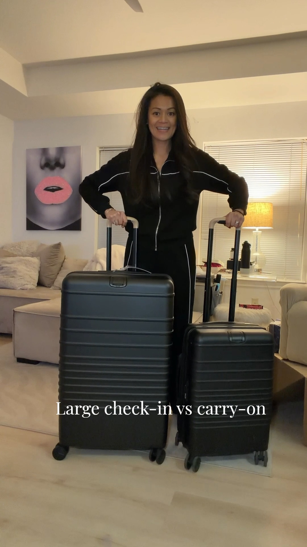 Béis large check-in vs carryon luggage! I love them! 

#LTKTravel