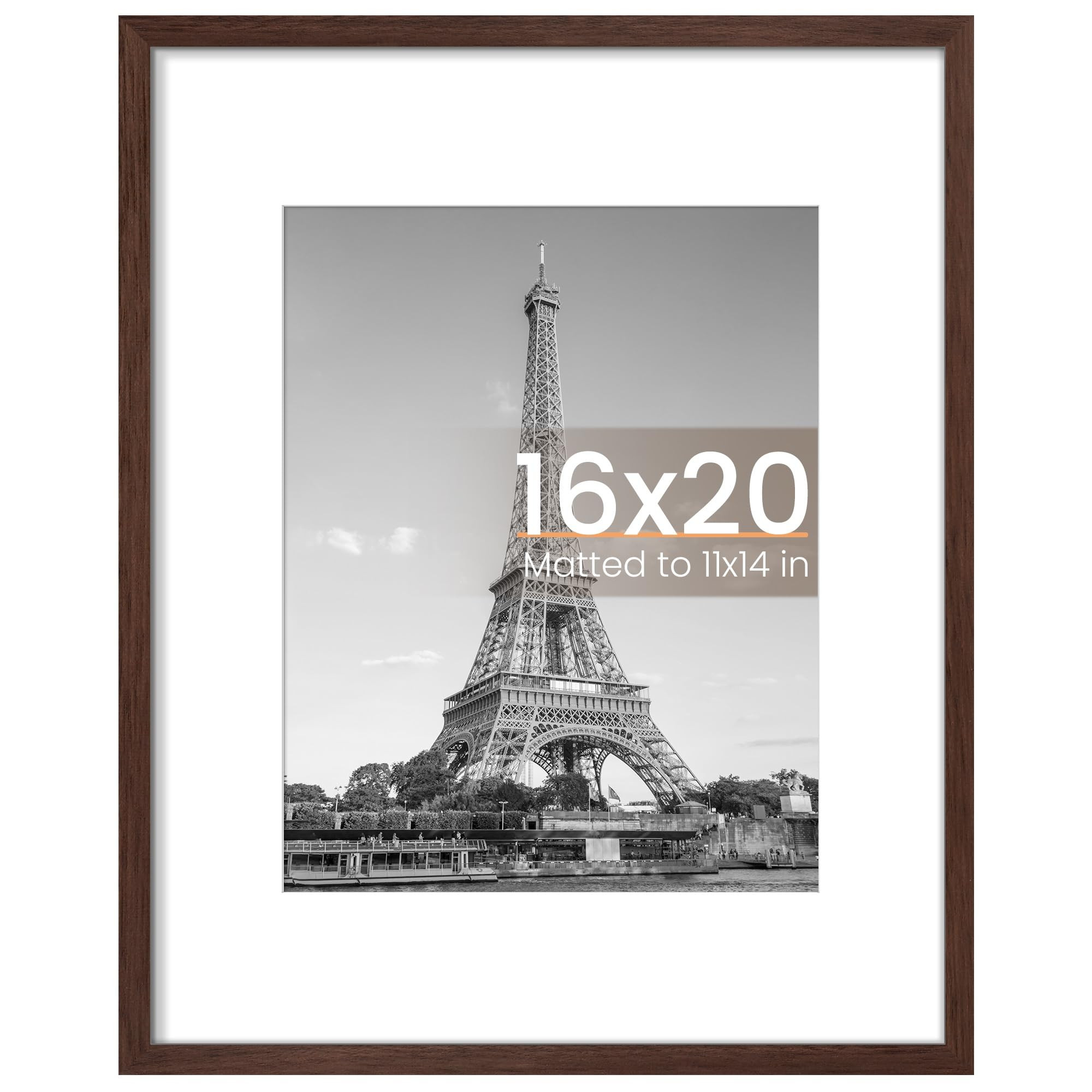 upsimples 16x20 Picture Frame, Display Pictures 11x14 with Mat or 16 x 20 Without, Wall Hanging P... | Amazon (US)
