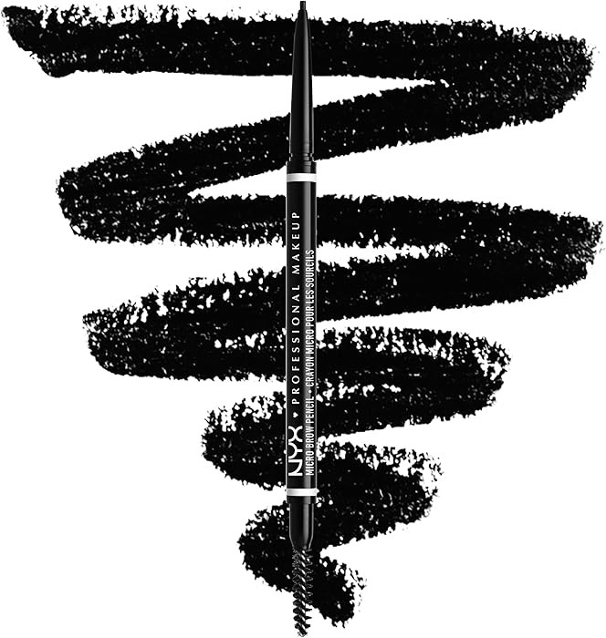 NYX PROFESSIONAL MAKEUP Micro Brow Pencil, Precise Eyebrow Pencil - Black | Amazon (US)