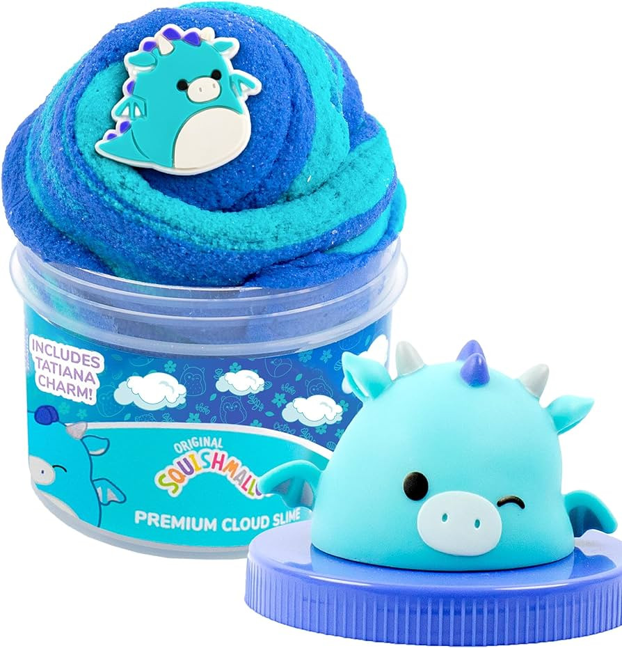 Original Squishmallows Tatiana The Dragon Premium Cloud Slime, Blue Raspberry-Scented, 8 oz. Stor... | Amazon (US)