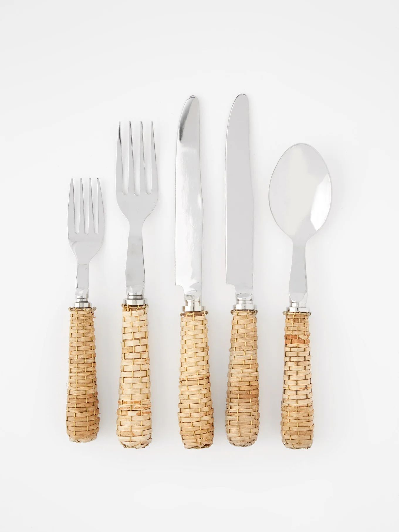 Ten-piece raffia cutlery set | Mrs. Alice | Matches (UK)