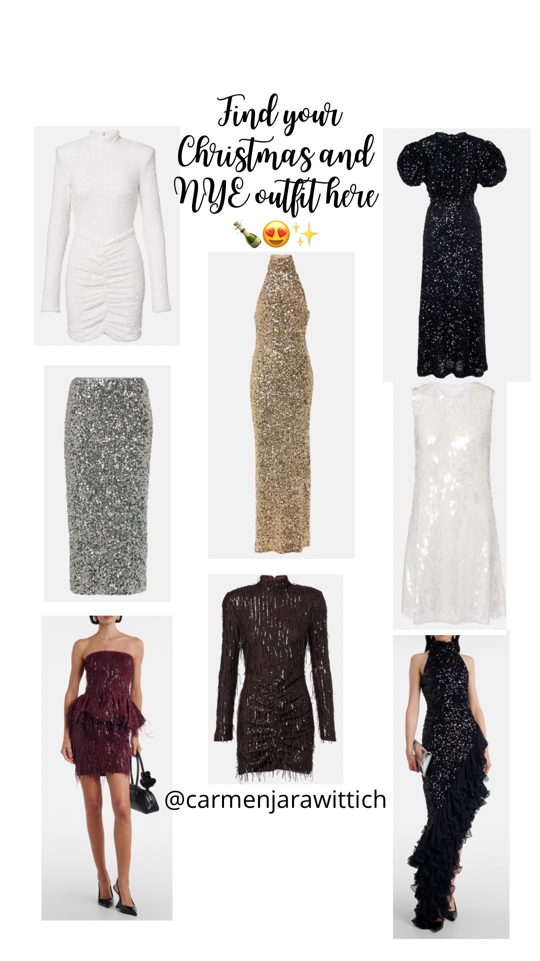 Find your affordable sparkling Christmas and NYE outfit here ✨🎄🍾🤍

#nyeoutfit #christmasoutfit #pailletten #sequin #ltkdress #ltkpartywear #carmenjarawittich
#ltkdatenight #ltkeurope

#LTKdeutschland #LTKfestive #LTKkleider