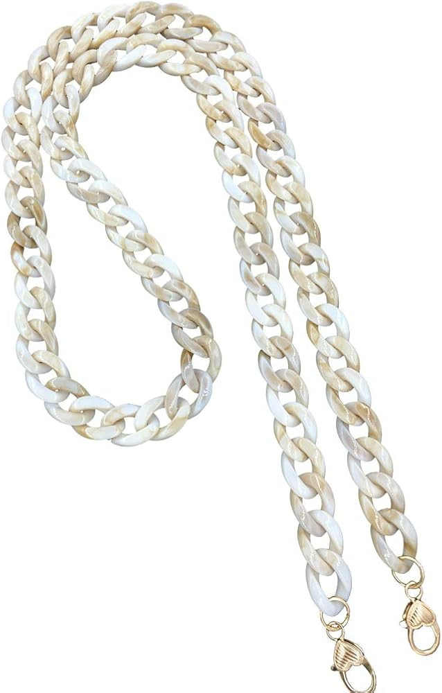 Aumey 40 Inches DIY Resin Bag Strap Plastic Ladies Bag Chain Shoulder Cross Body Bag Handbag Purs... | Amazon (US)