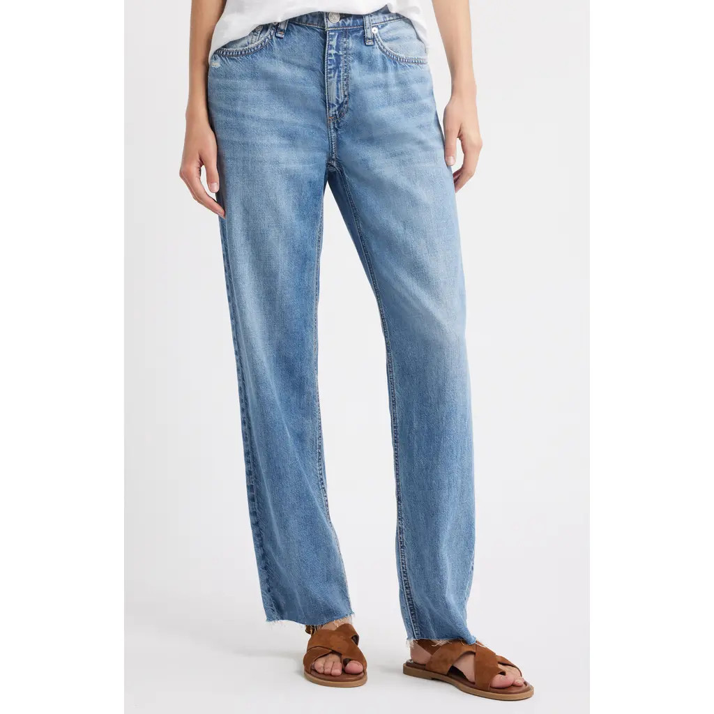rag & bone Featherweight Dre Low Rise Baggy Boyfriend Jeans in Orion at Nordstrom, Size 29 | Nordstrom
