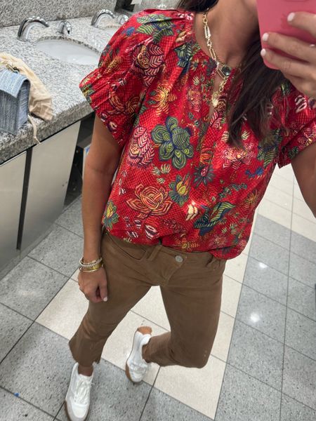airport travel look • ulla johnson blouse wearing size 4 • 

#LTKSeasonal #LTKtravel #LTKstyletip