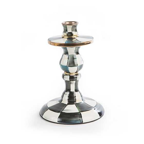 Courtly Check Small Enamel Candlestick | MacKenzie-Childs