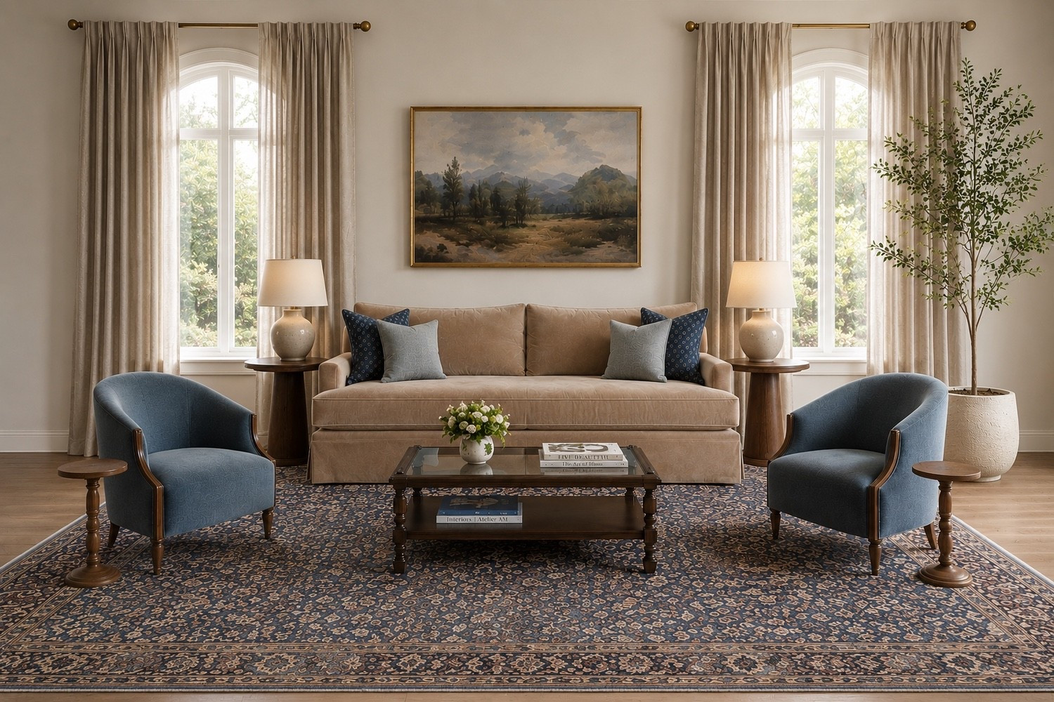 REIMAGINED TRADITIONAL STYLE LIVING ROOM
For years, many of us were told that modern meant better. Clean lines, minimal decor, and all-white spaces dominated our feeds. But lately, there's been a shift toward homes that feel warmer, more personal, and layered with character. This living room perfectly captures that evolution, blending traditional elements with fresh, updated styling that feels right at home in today's interiors. See the full post on the blog!

#LTKhome