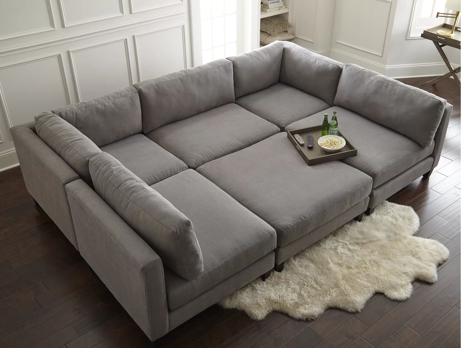 Chelsea 120" Wide Symmetrical Modular Corner Sectional | Wayfair North America